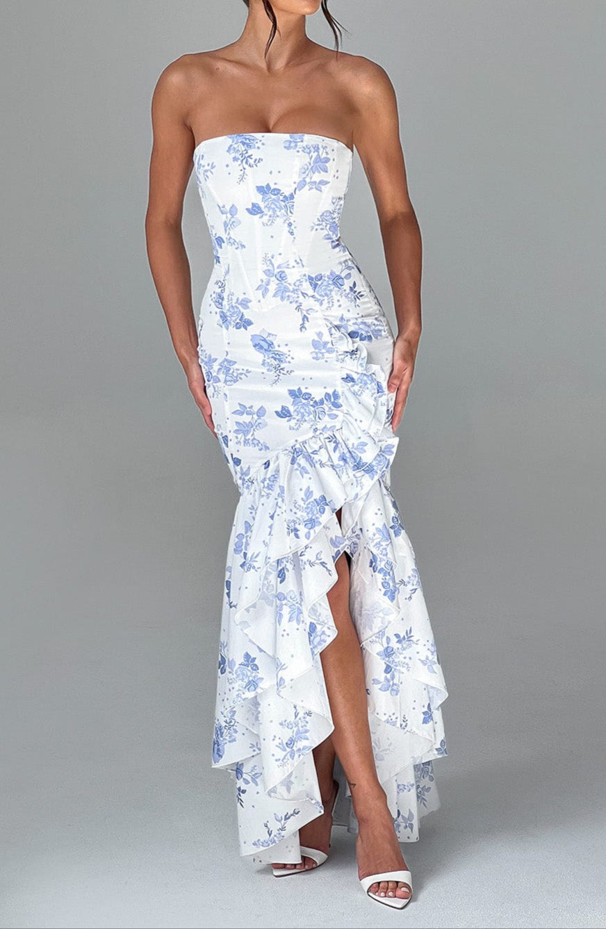 Alba Maxi Dress - Blue Print