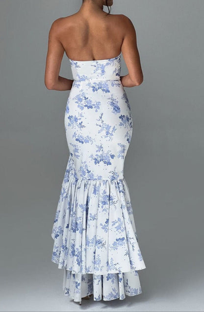 Alba Maxi Dress - Blue Print