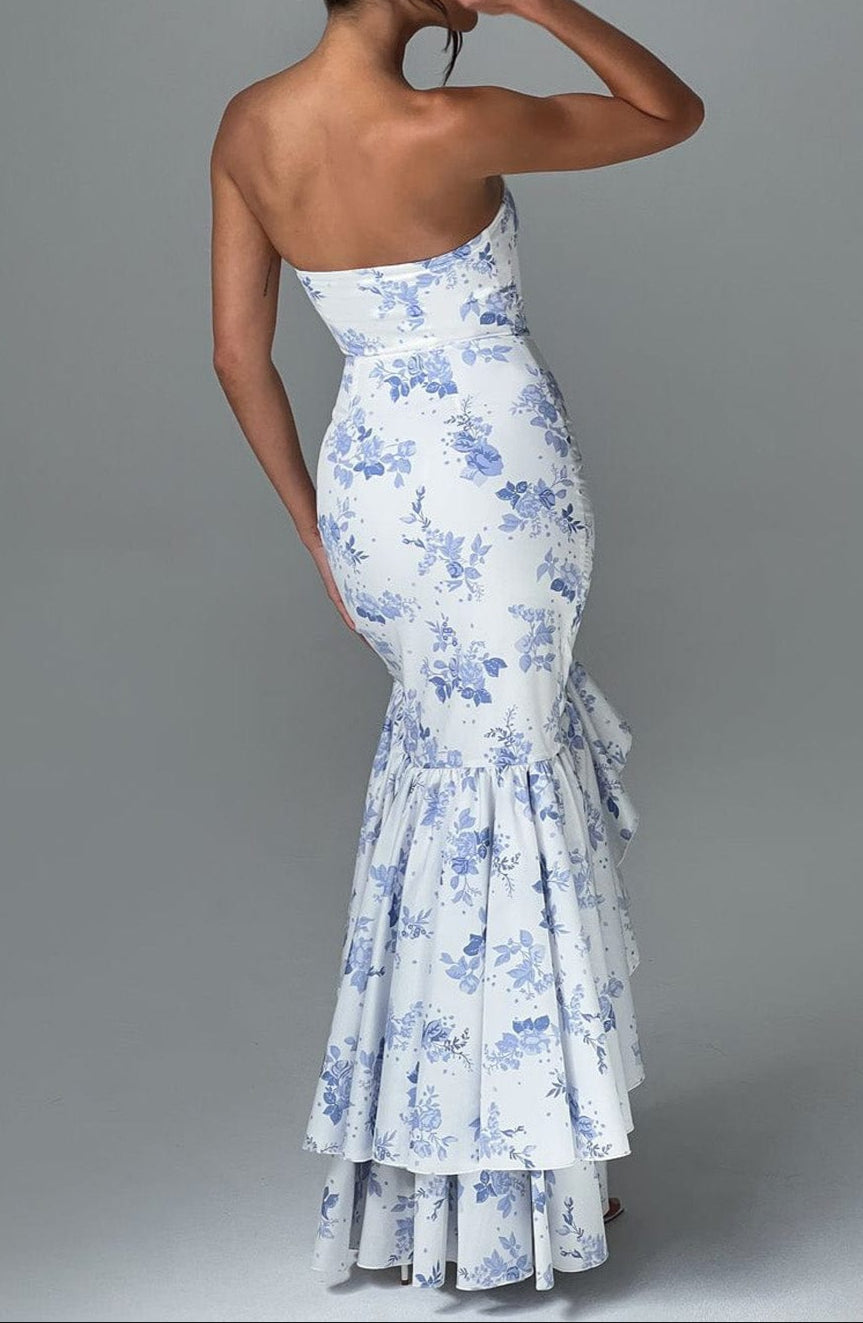 Alba Maxi Dress - Blue Print