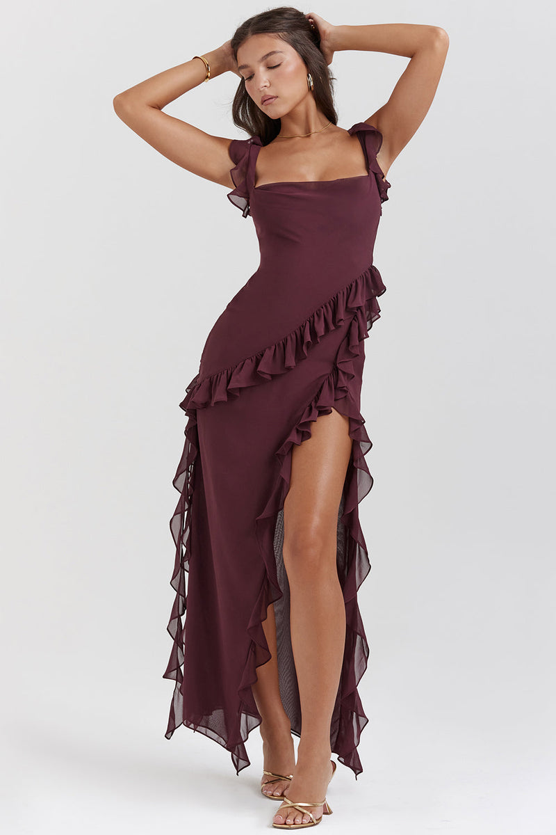 Ayla Ruffle Maxi Dress