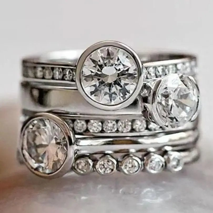 Elegant Crystal Statement Ring