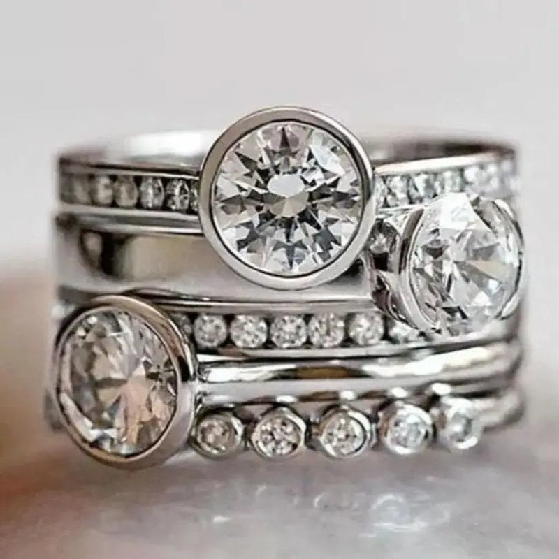 Elegant Crystal Statement Ring