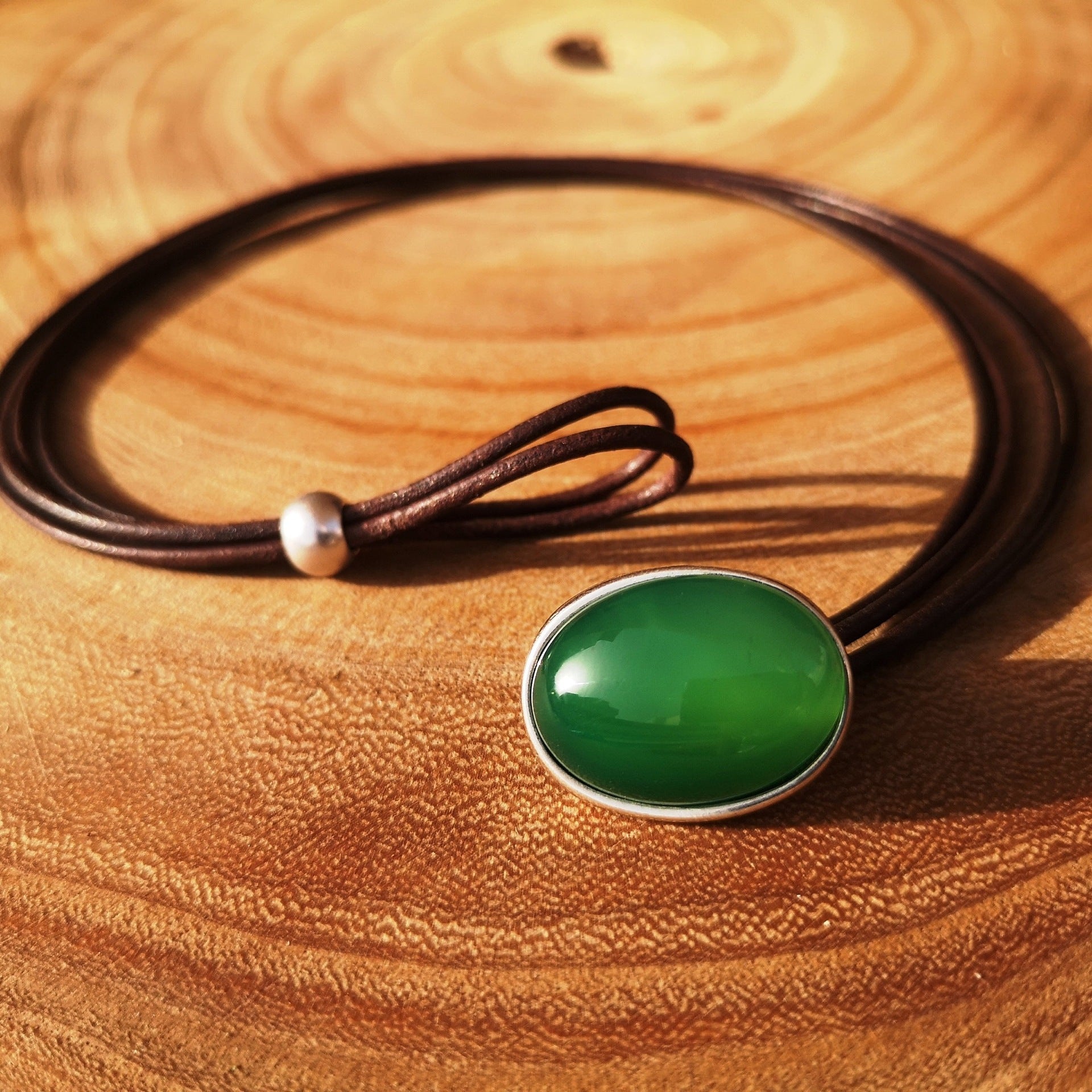 Elegant Green Jade Necklace