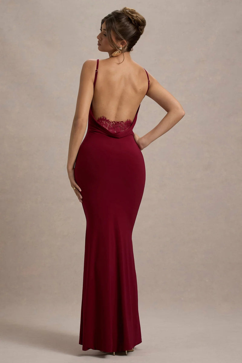 Veloria™ Luxe Lace-back Maxi Dress — Command Every Room With Irresistible Confidence and Timeless Elegance