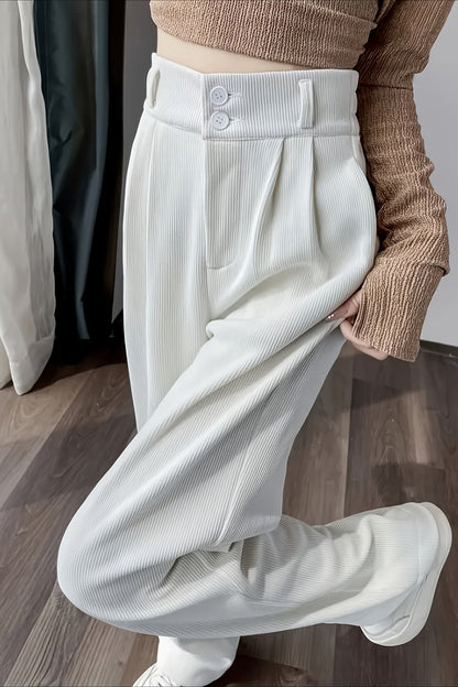 Corduroy Wide Leg Knit Pants
