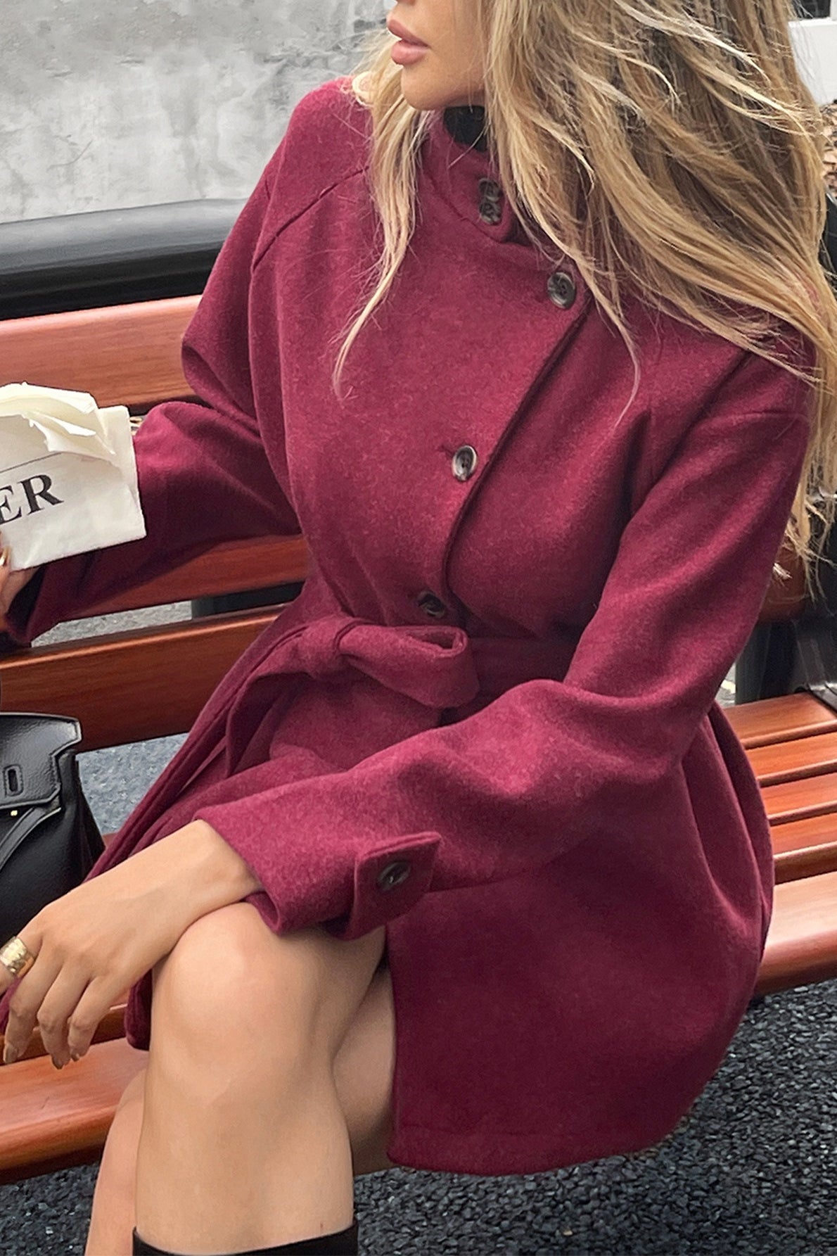 Long-sleeve Sweater Coat