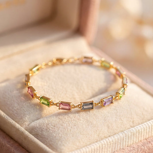 Isabella Multicolor Cz Stone Bracelet