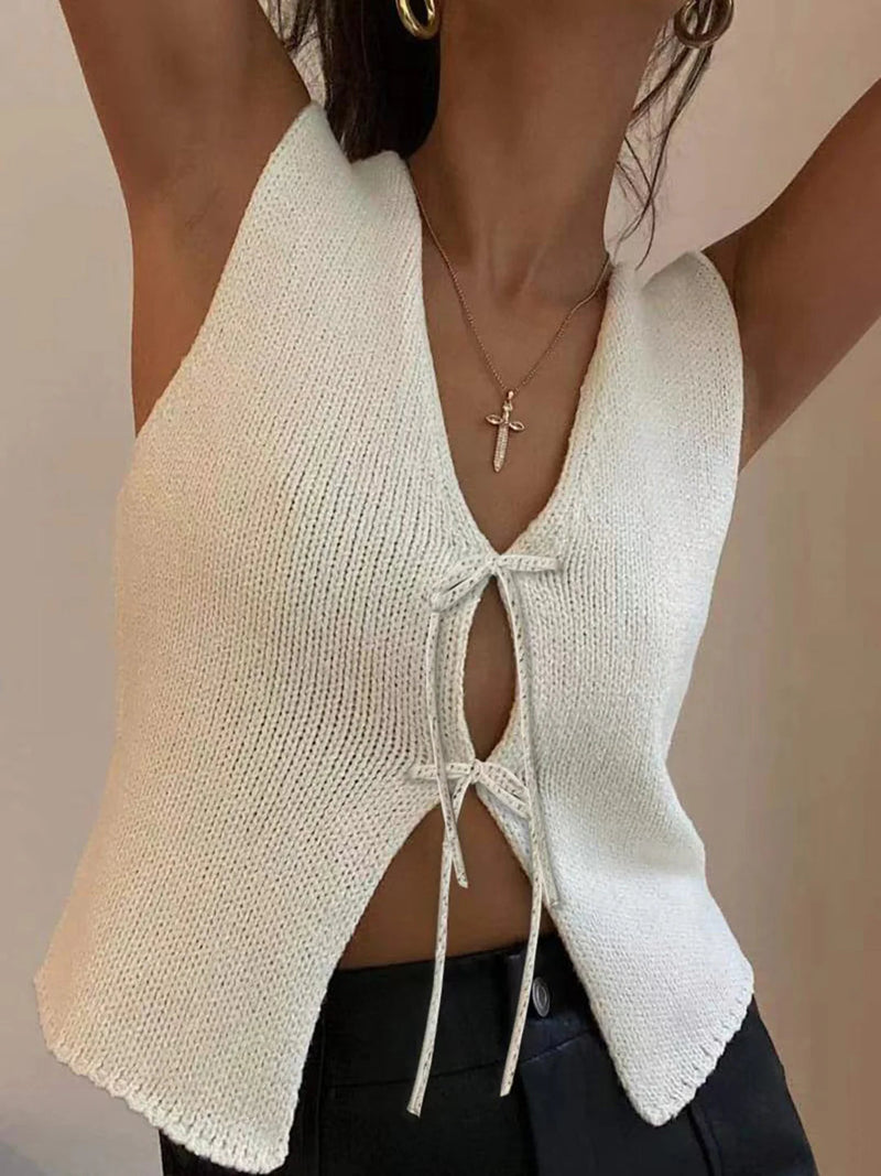 Knotted Sweater Vest