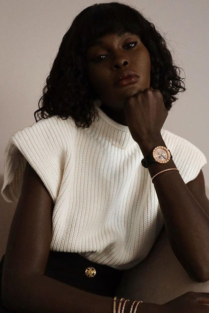 Turtleneck Short Sleeve Sweater
