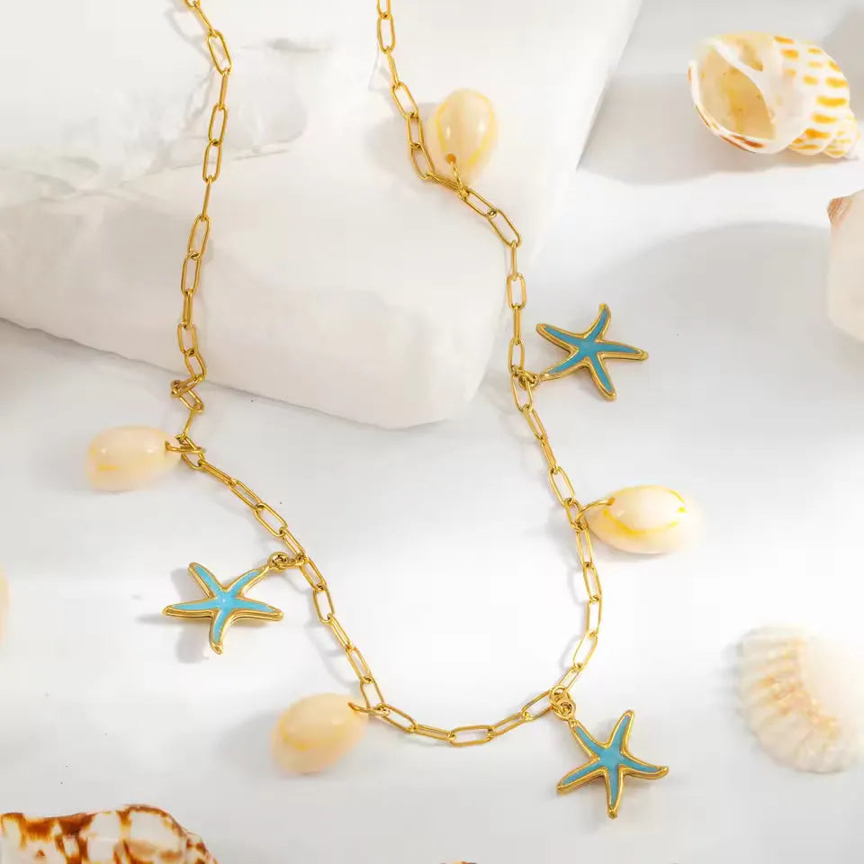 Elegant Starfish Shell Necklace