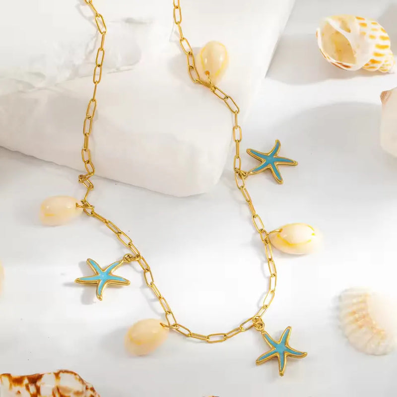 Elegant Starfish Shell Necklace