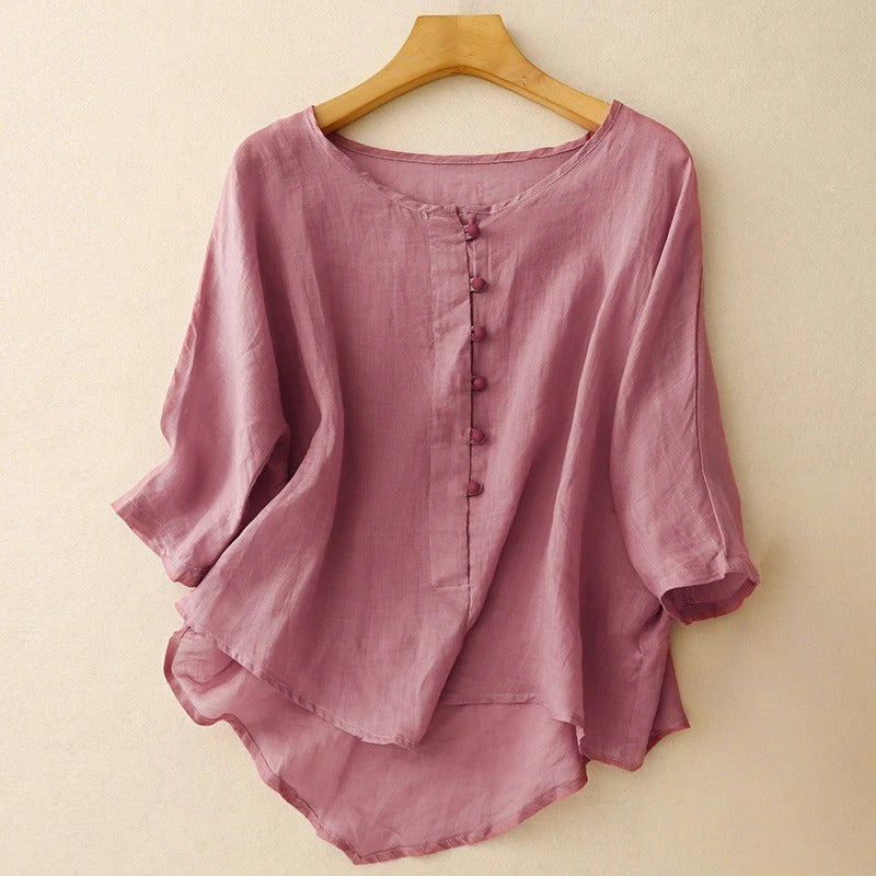 Aiease™ Everluxe Linen Blouse — Own Effortless Grace and Unstoppable Confidence Every Day