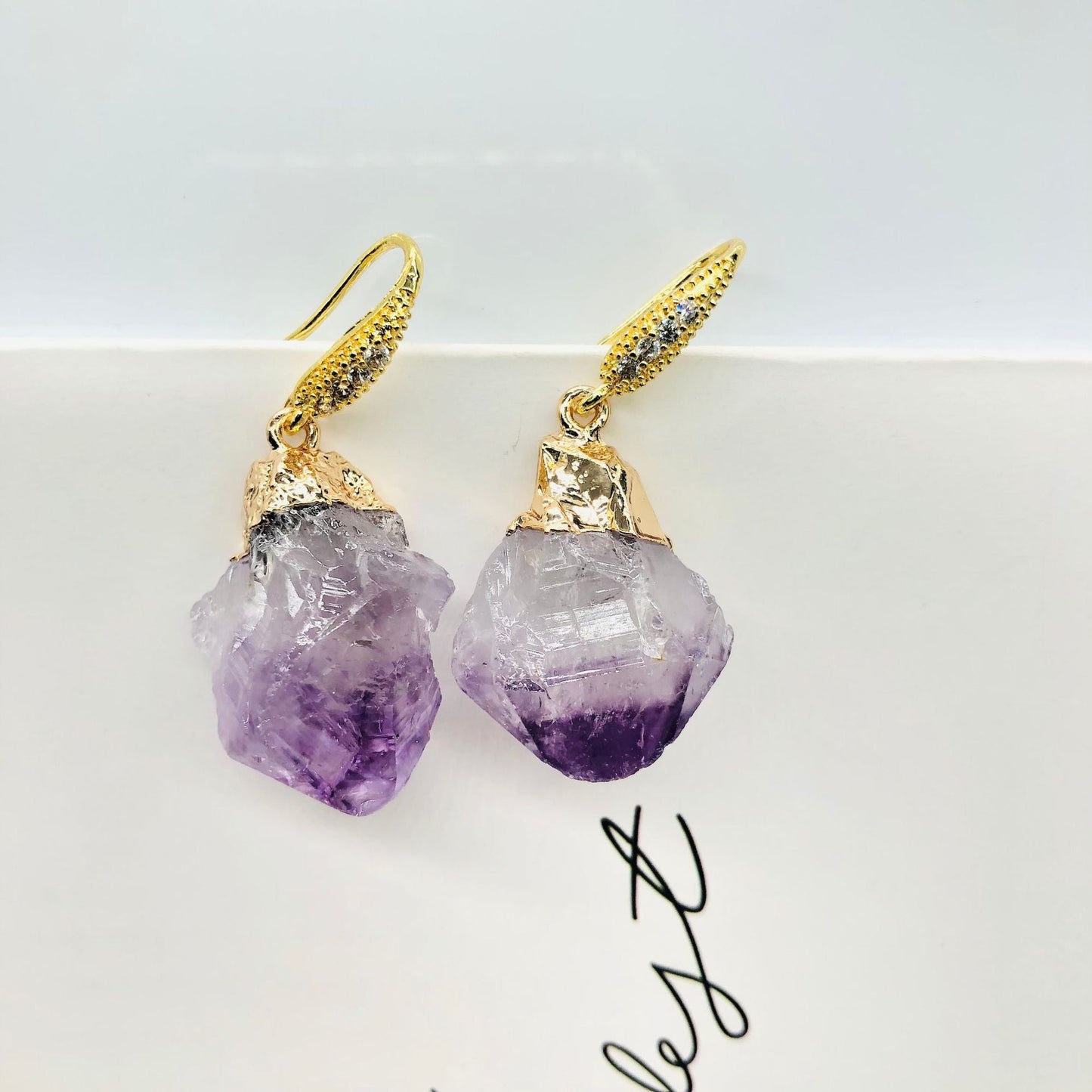 Elegant Amethyst Earrings