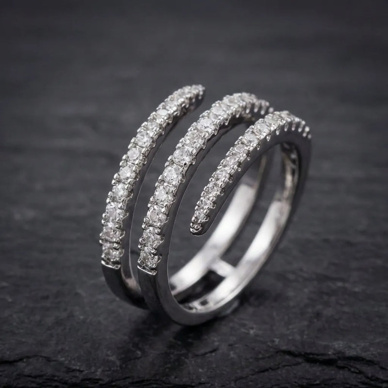 Elegant Shiny Cubic Zircon Ring