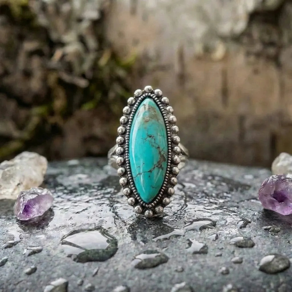 Vintage Turquoise Stone Ring