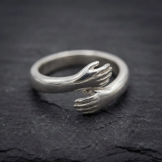 Silver Adjustable Hug Ring