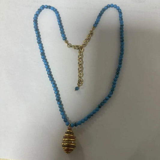 Elegant Blue Apatite Necklace