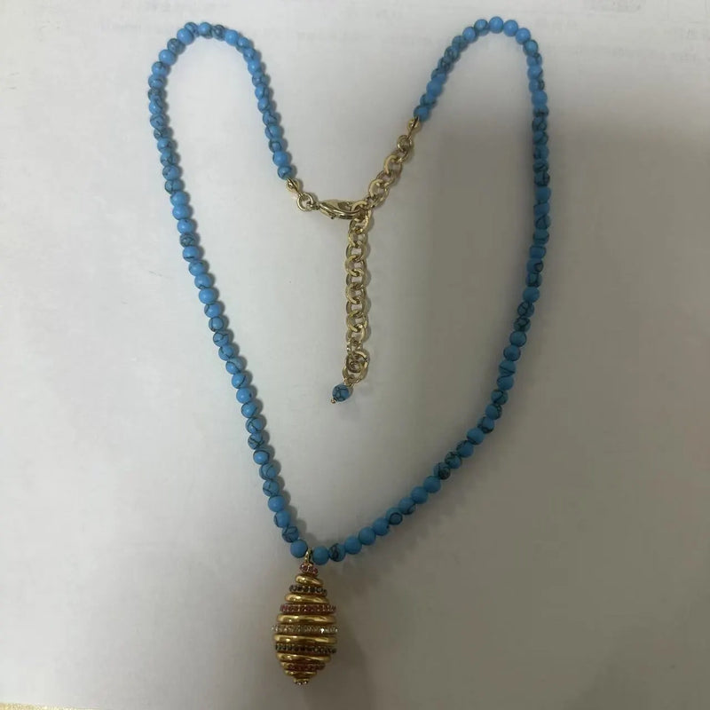 Elegant Blue Apatite Necklace