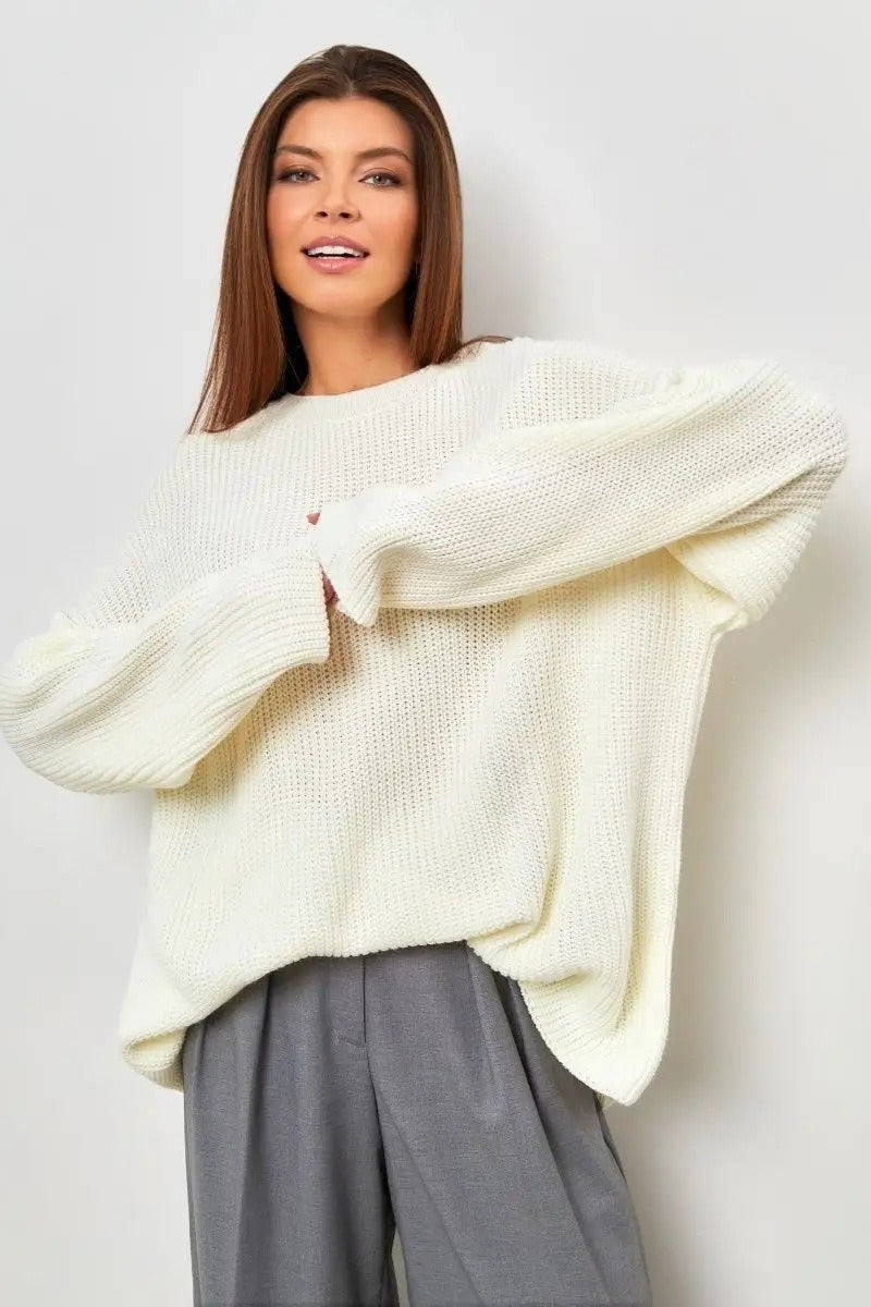 Crew Neck Loose Sweater