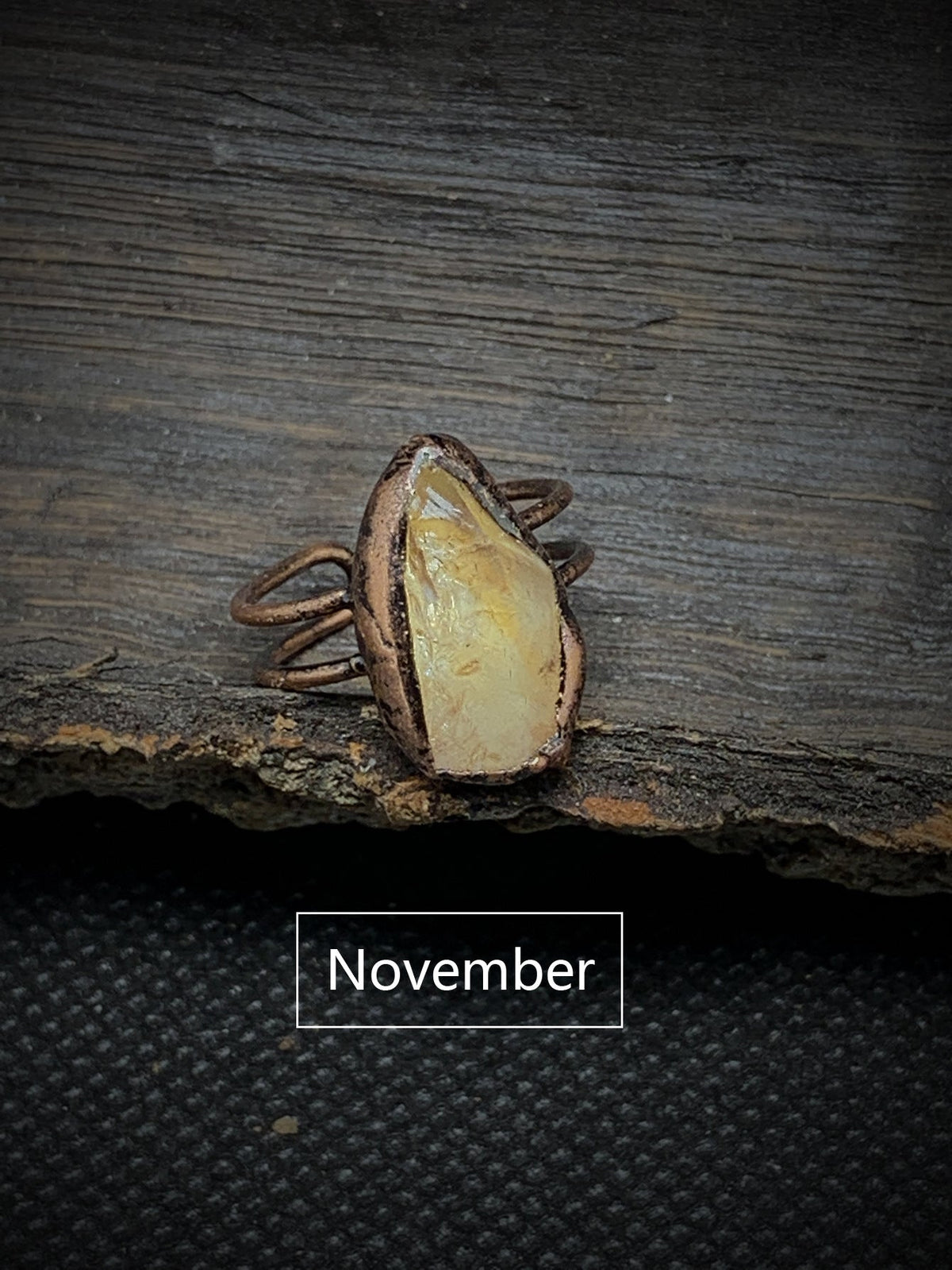Vintage Citrine Statement Ring