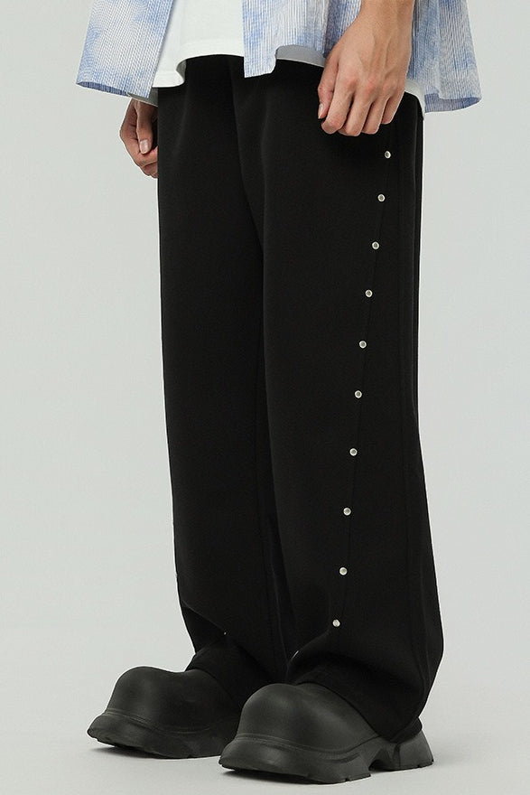 Rivet Drawstring Sweat Pants