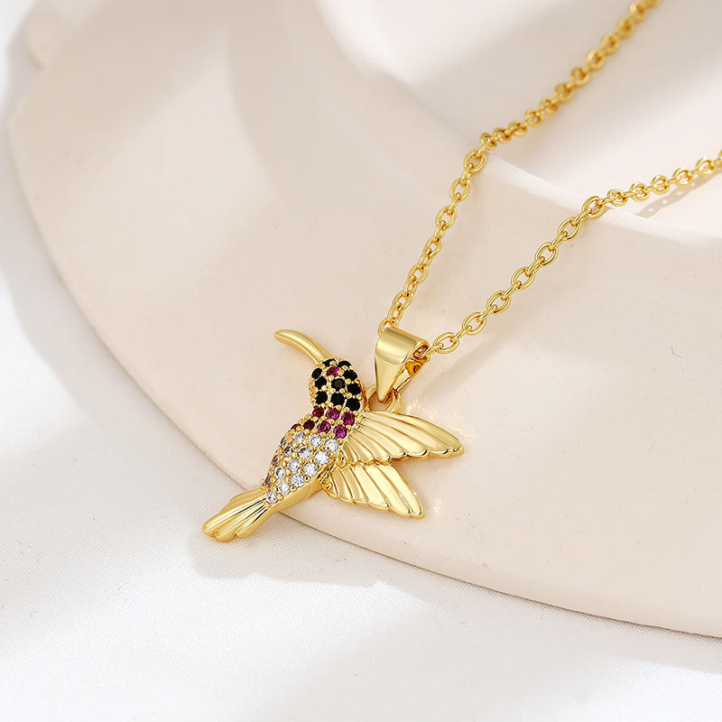 Elegant Hummingbird Necklace