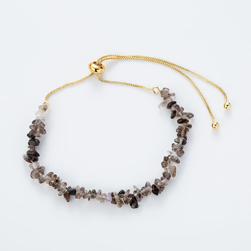 Smoky Quartz Chip Bracelet