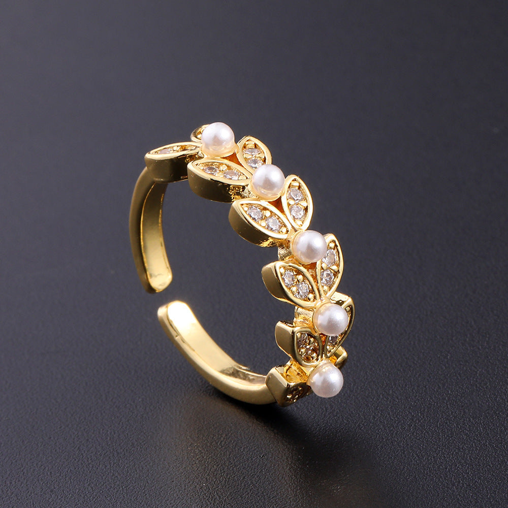 Elegant Pearl Gold Bracelet