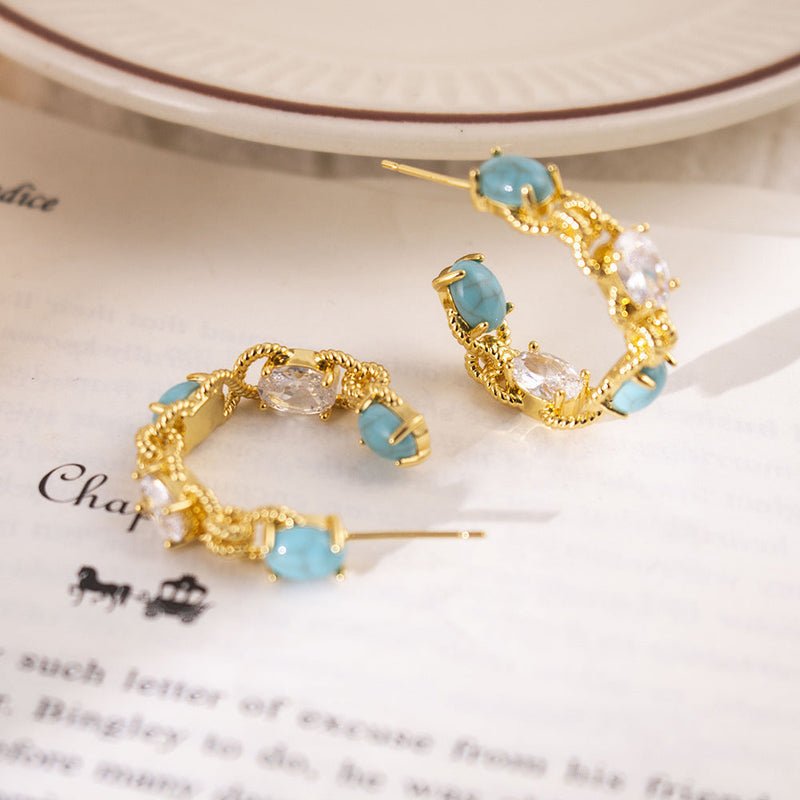 Elegant Aquamarine Earrings