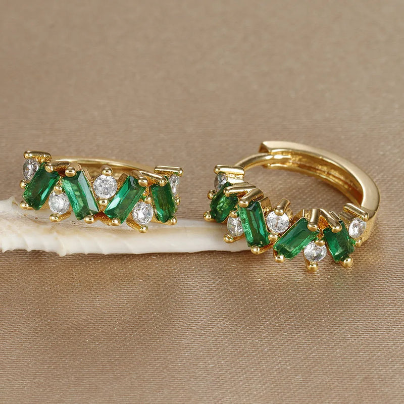 Elegant Emerald Earrings