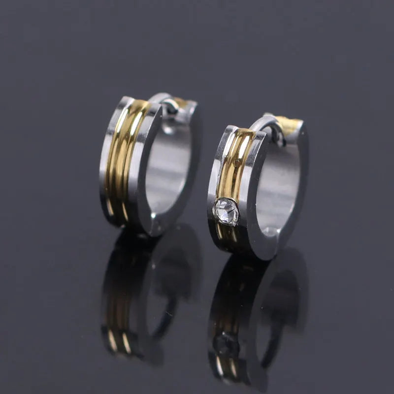 Classic Two Tone Earrings