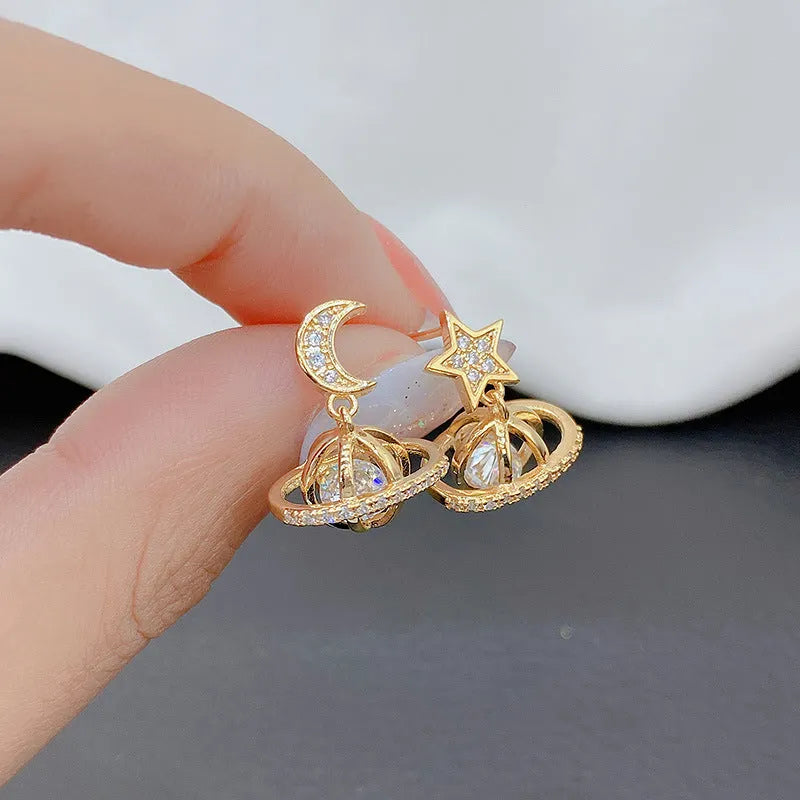 Celestial Moon Star Earrings