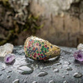 Elegant Multicolor Zircon Ring