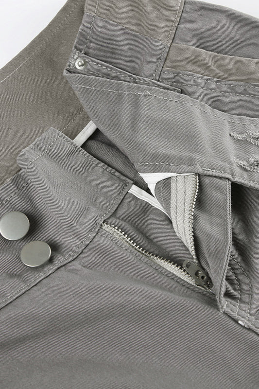 Gray Loose-fit Cargo Pant