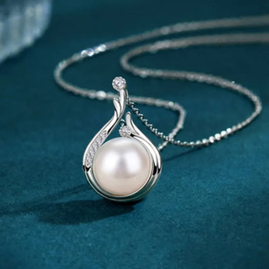 Vintage Silver Teardrop Pearl