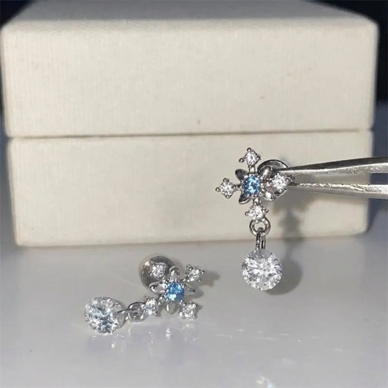Elegant Blue Sapphire Earrings