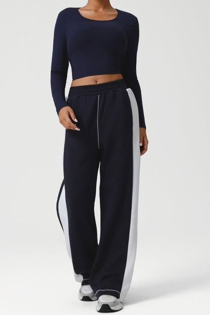 Color Block Yoga Knit Pants