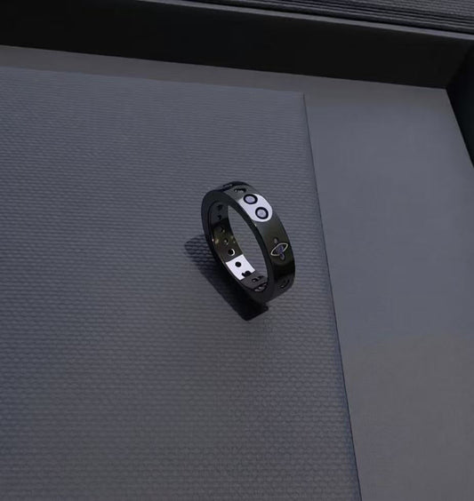 Modern Black Ring