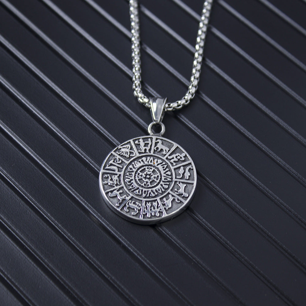 Zodiac Wheel Necklace