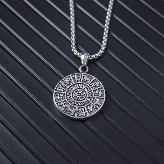 Zodiac Wheel Necklace