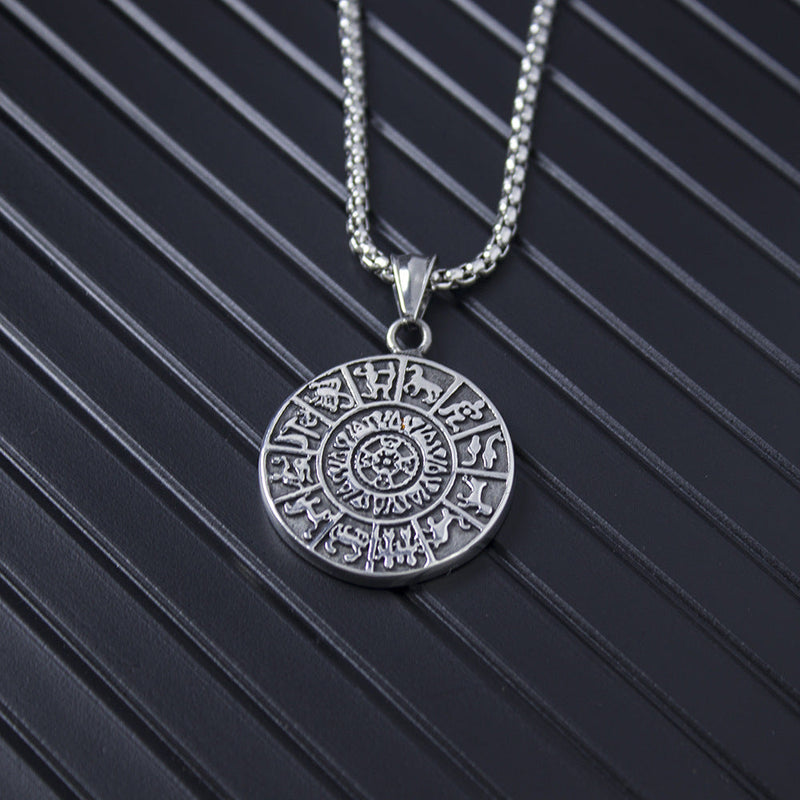Zodiac Wheel Necklace