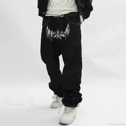 Bat Print Gothic Pant