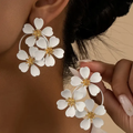Vintage White Flower Dangling