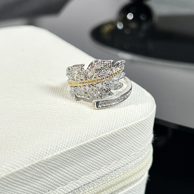 Statement Leaf Ring