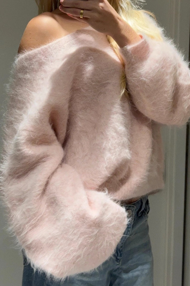 Soft Cozy Off-the-shoulder Sweater