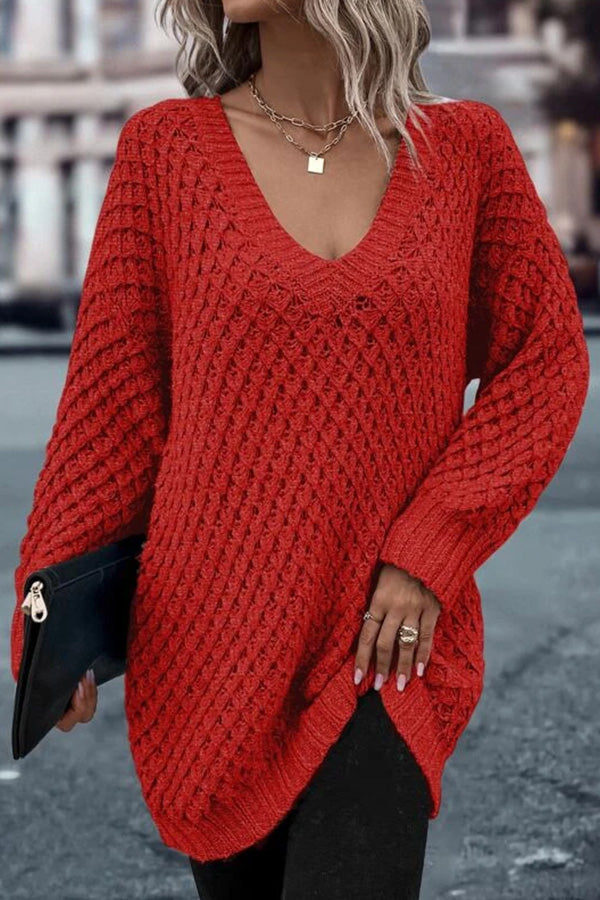 Drop Shoulder Cotton Oversized Sweater