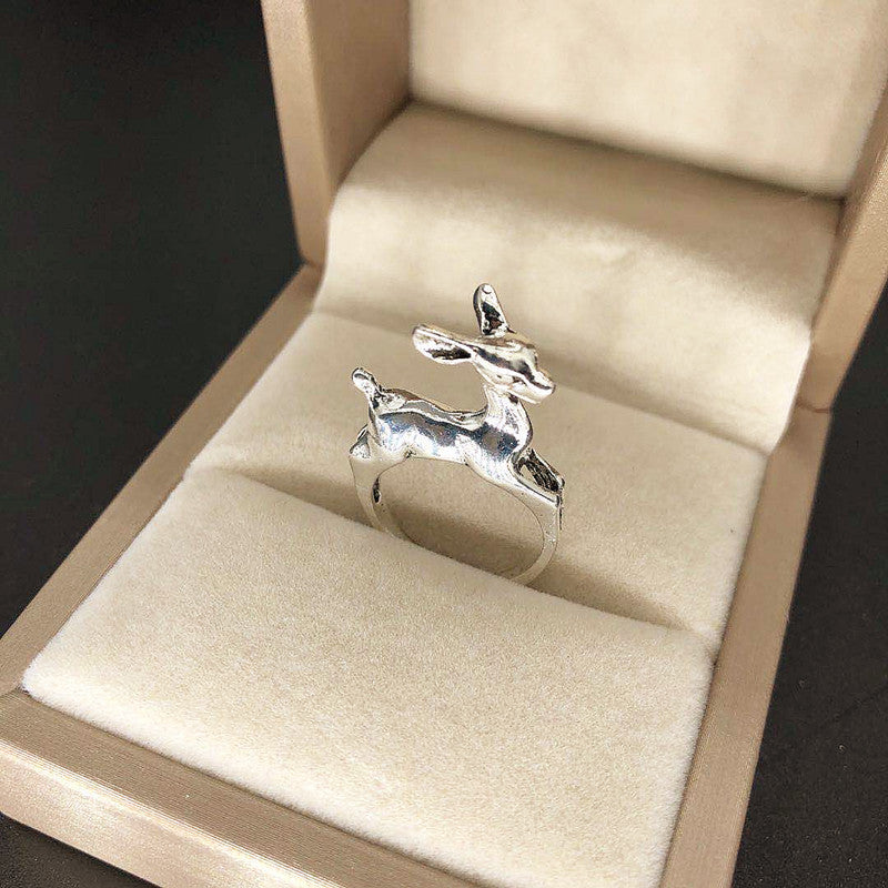 Silver Deer Ring
