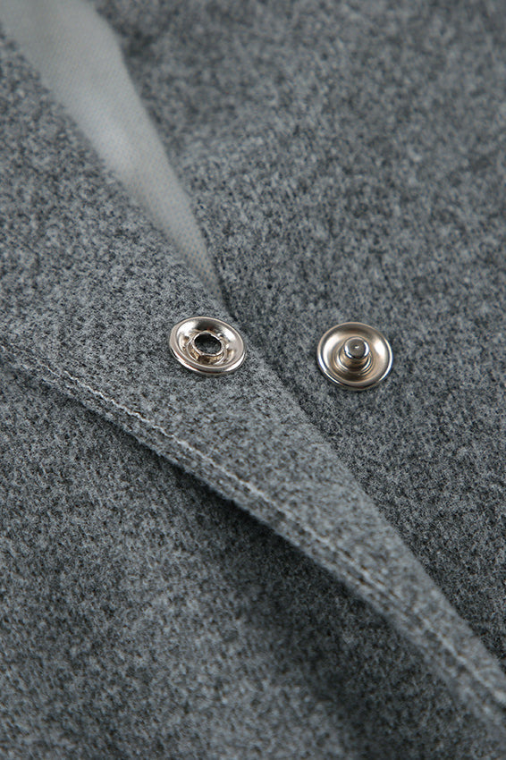 Grey Wool Short Coat