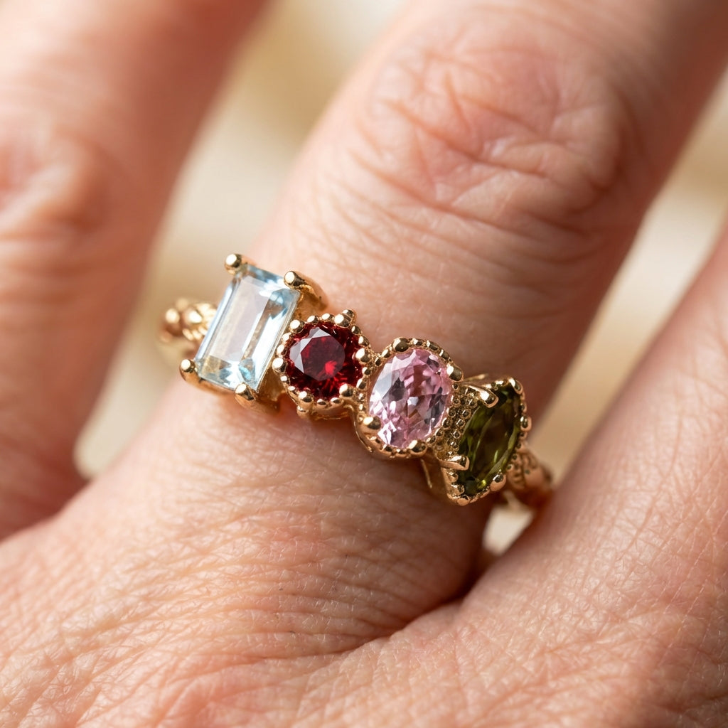 Vintage Gold Floral Ring
