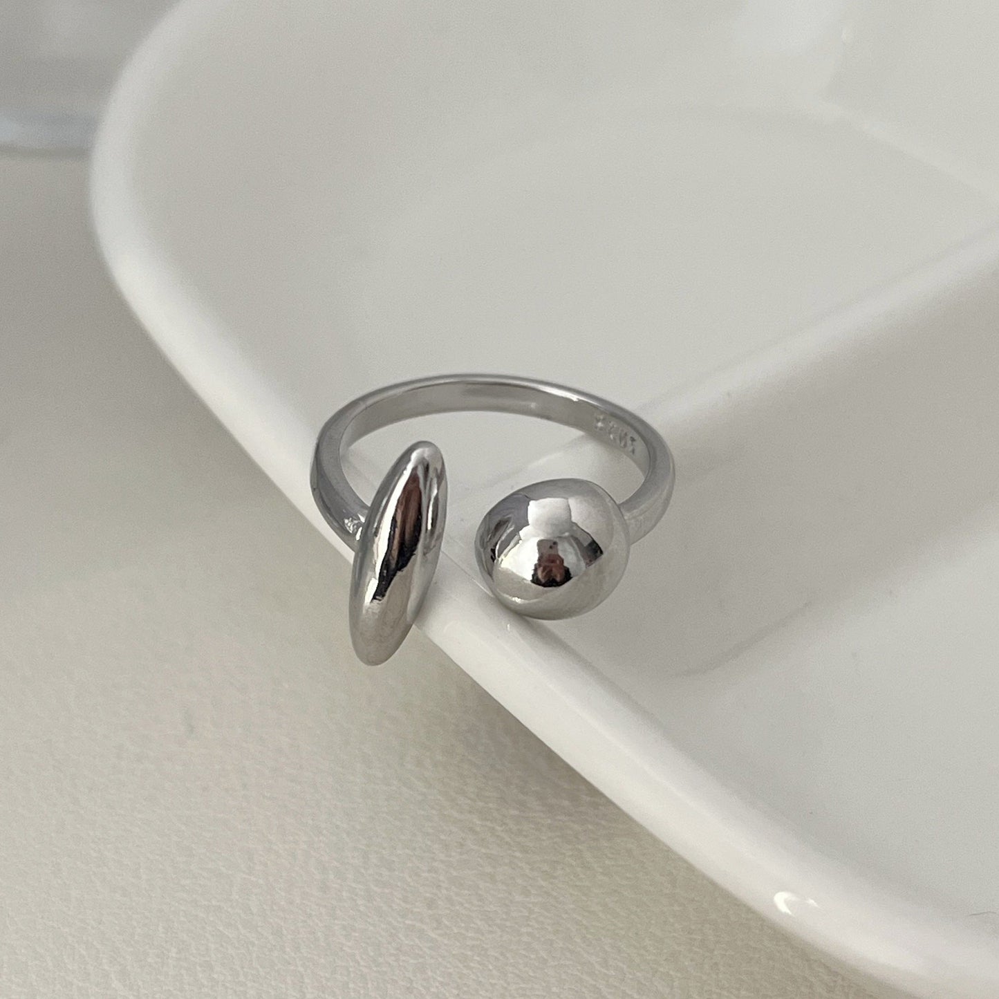 Modern Sphere Ring